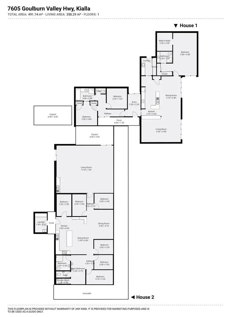 Floorplan of Homely house listing, 7605-7609 Goulburn Valley Highway, Kialla VIC 3631