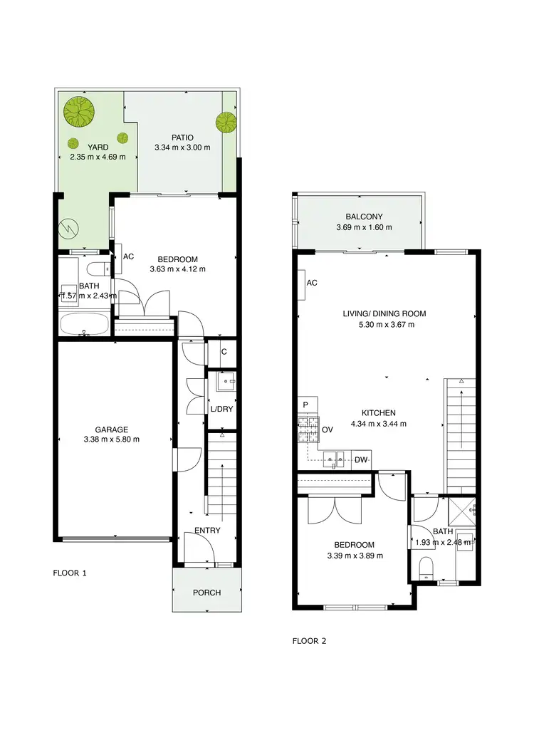 Floorplan of Homely townhouse listing, 10/250 Neerim Road, Carnegie VIC 3163