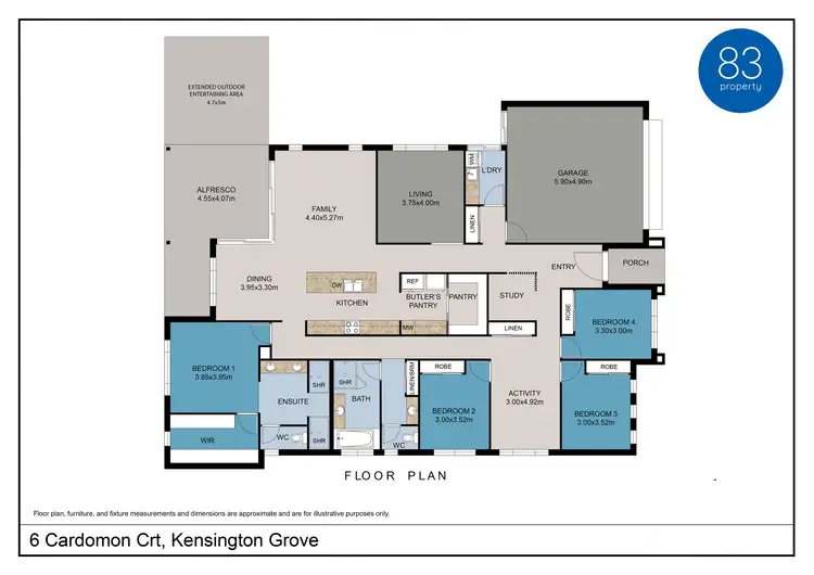 Floorplan of Homely house listing, 6 Cardomon Court, Kensington Grove QLD 4341