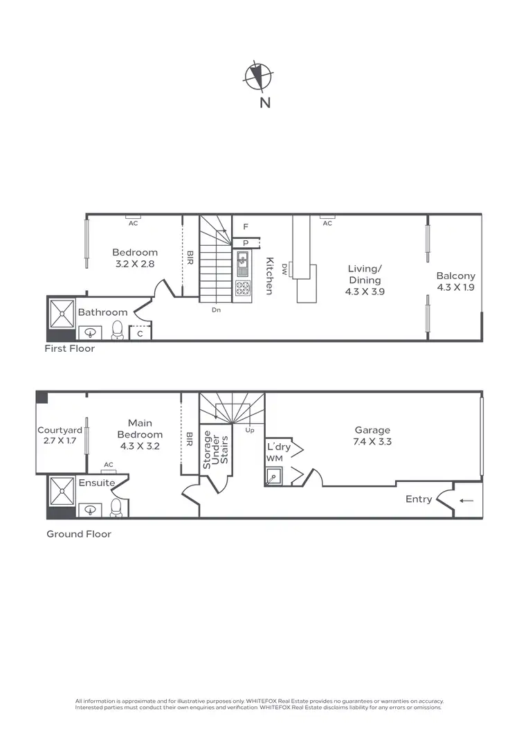 Floorplan of Homely townhouse listing, 14/5 Stillman Street, Richmond VIC 3121