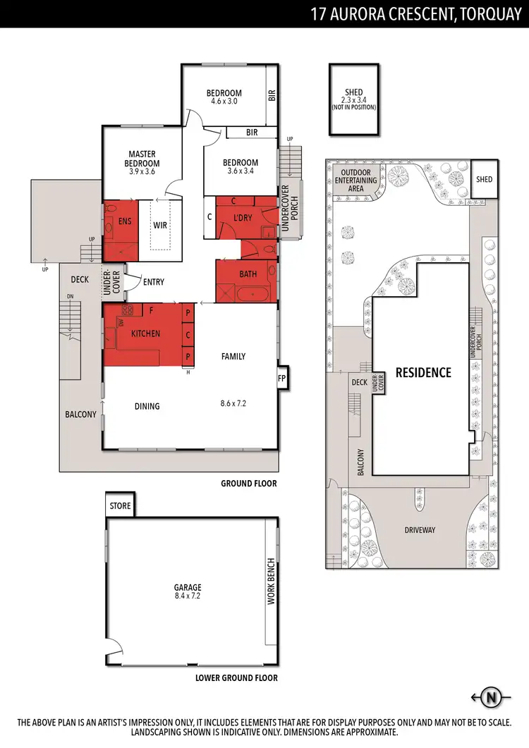 Floorplan of Homely house listing, 17 Aurora Crescent, Torquay VIC 3228