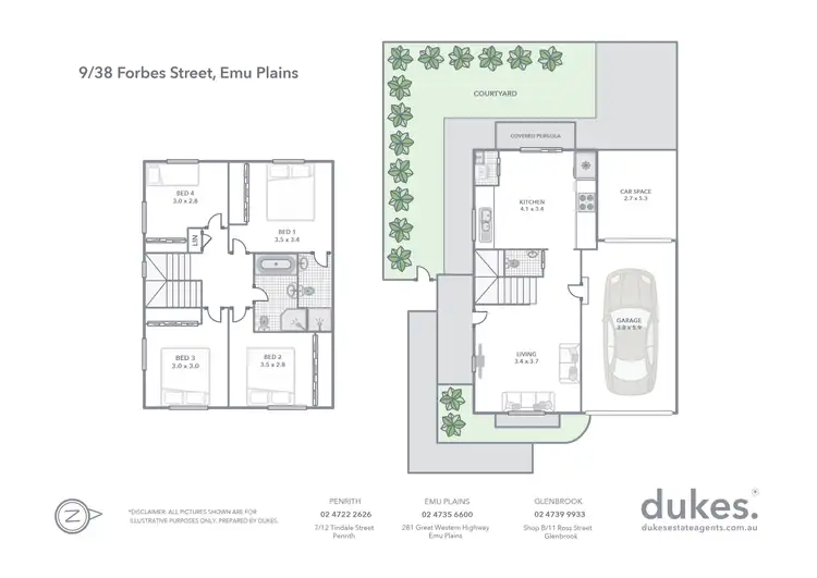 Floorplan of Homely townhouse listing, 9/38 Forbes Street, Emu Plains NSW 2750