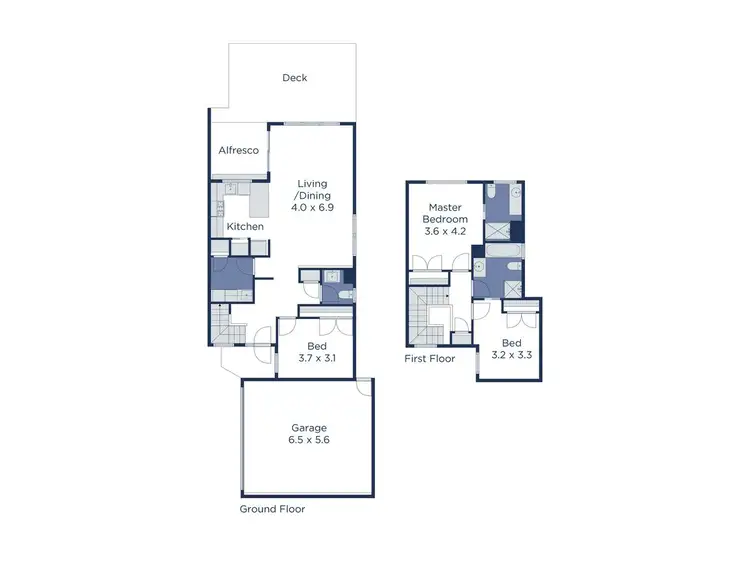 Floorplan of Homely townhouse listing, 2/22 Bateman Street, Wantirna VIC 3152