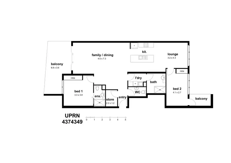 Floorplan of Homely unit listing, 101/166 Smith Street, Larrakeyah NT 820