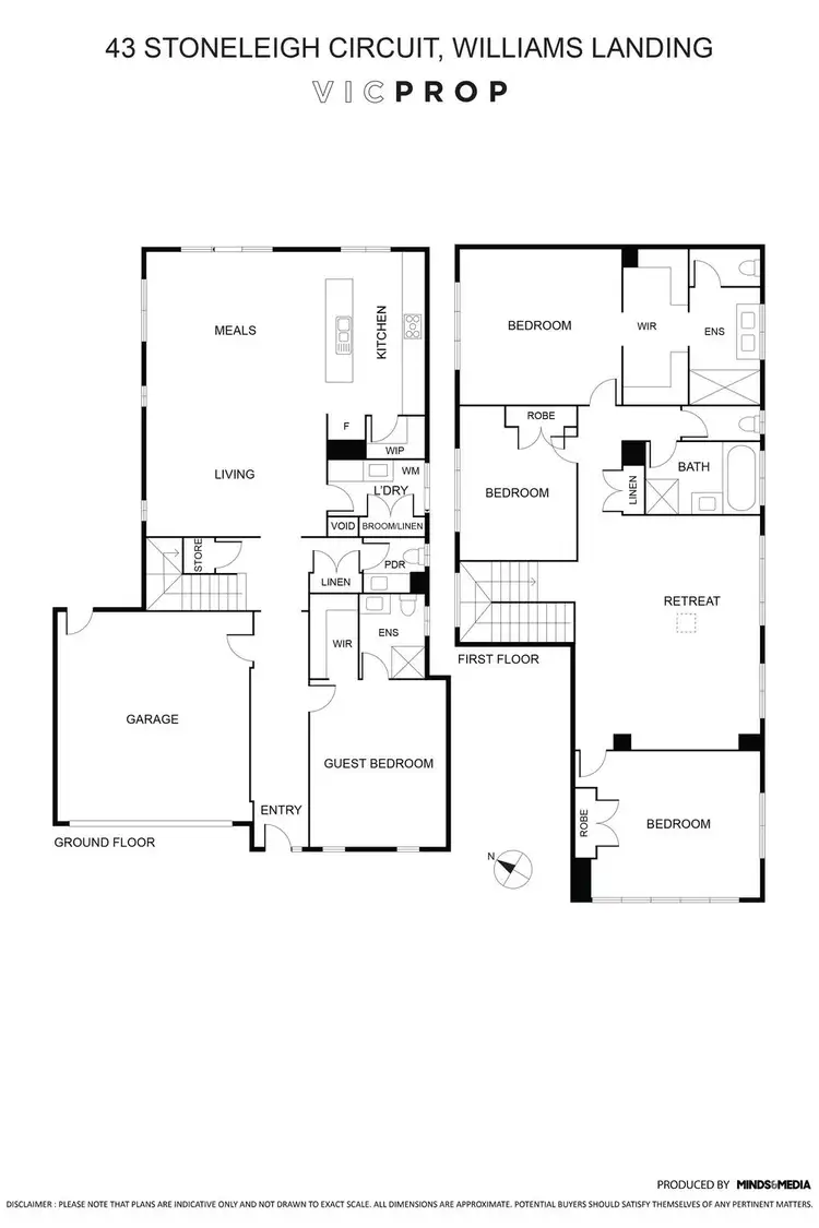 Floorplan of Homely house listing, 43 Stoneleigh Circuit, Williams Landing VIC 3027