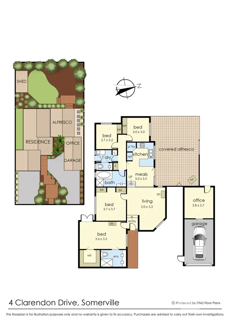 Floorplan of Homely house listing, 4 Clarendon Drive, Somerville VIC 3912