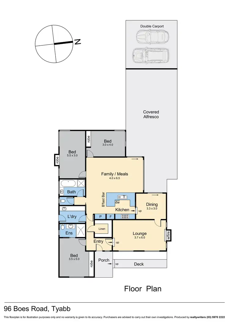 Floorplan of Homely rural property listing, 96 Boes Road, Tyabb VIC 3913