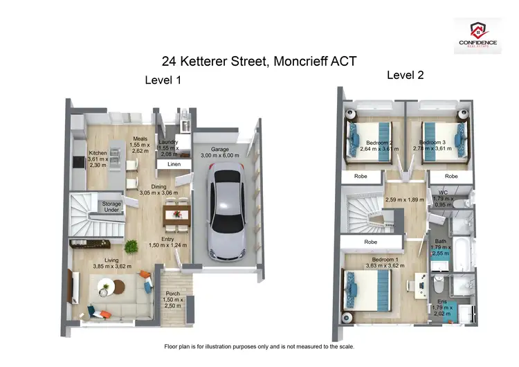 Floorplan of Homely house listing, 24 Ketterer Street, Moncrieff ACT 2914
