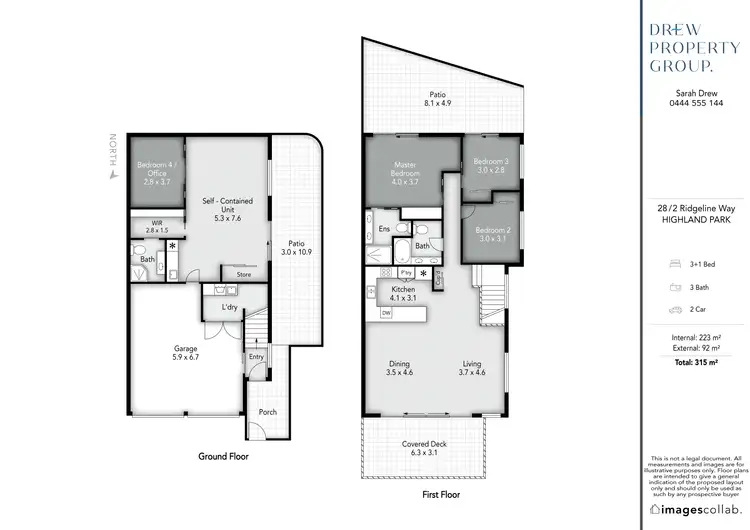 Floorplan of Homely townhouse listing, 28/2 Ridgeline Way, Highland Park QLD 4211