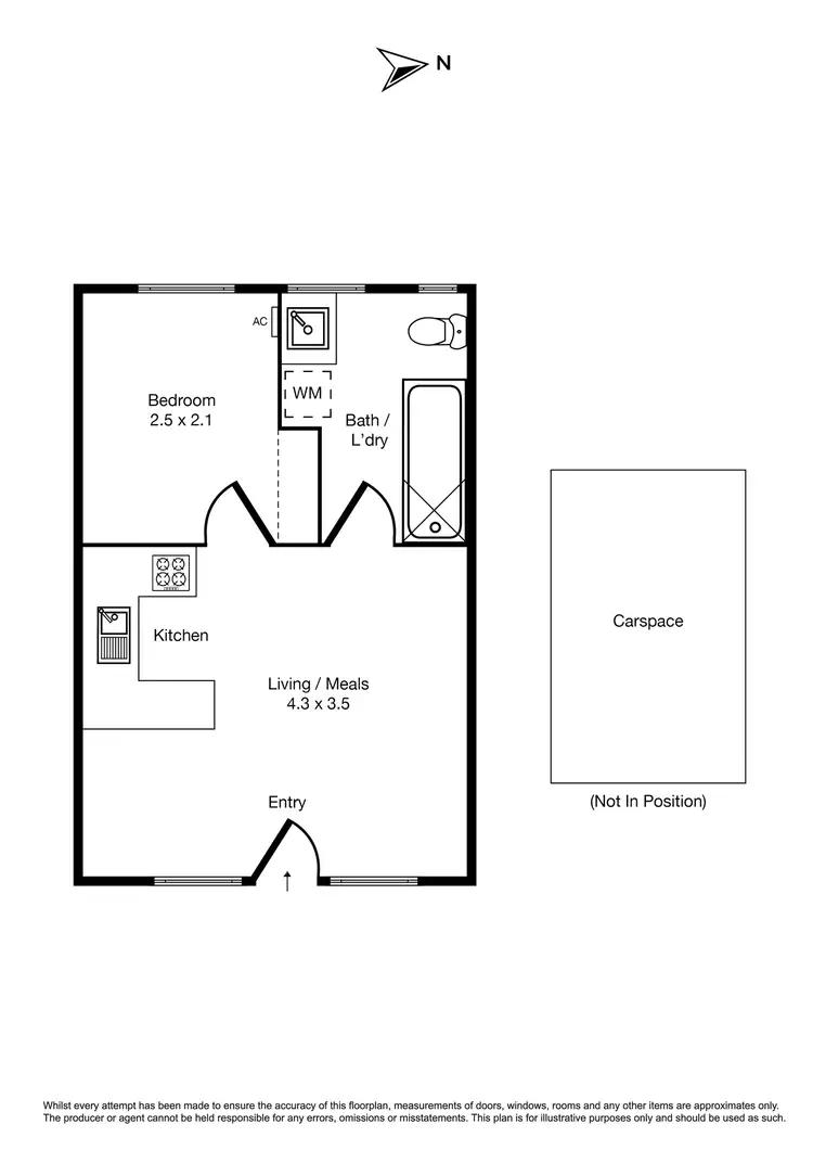 Floorplan of Homely apartment listing, 7/37 Vale Street, St Kilda VIC 3182