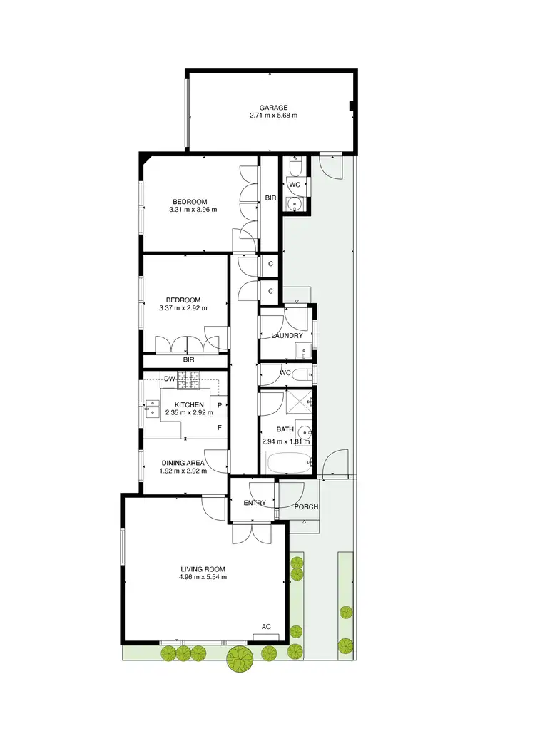 Floorplan of Homely unit listing, 1/38 Munster Avenue, Carnegie VIC 3163