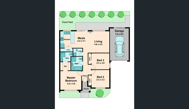Floorplan of Homely unit listing, 6/12 Stanley Street, Wallan VIC 3756