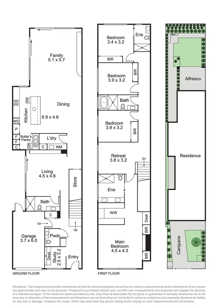 Floorplan of Homely townhouse listing, 6B Newstead Street, Caulfield VIC 3162