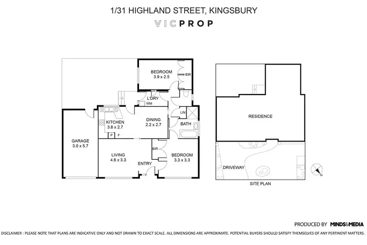 Floorplan of Homely unit listing, 1/31 Highland Street, Kingsbury VIC 3083