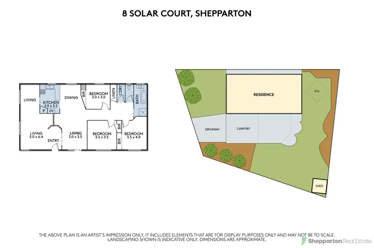 Floorplan of Homely house listing, 8 Solar Court, Shepparton VIC 3630