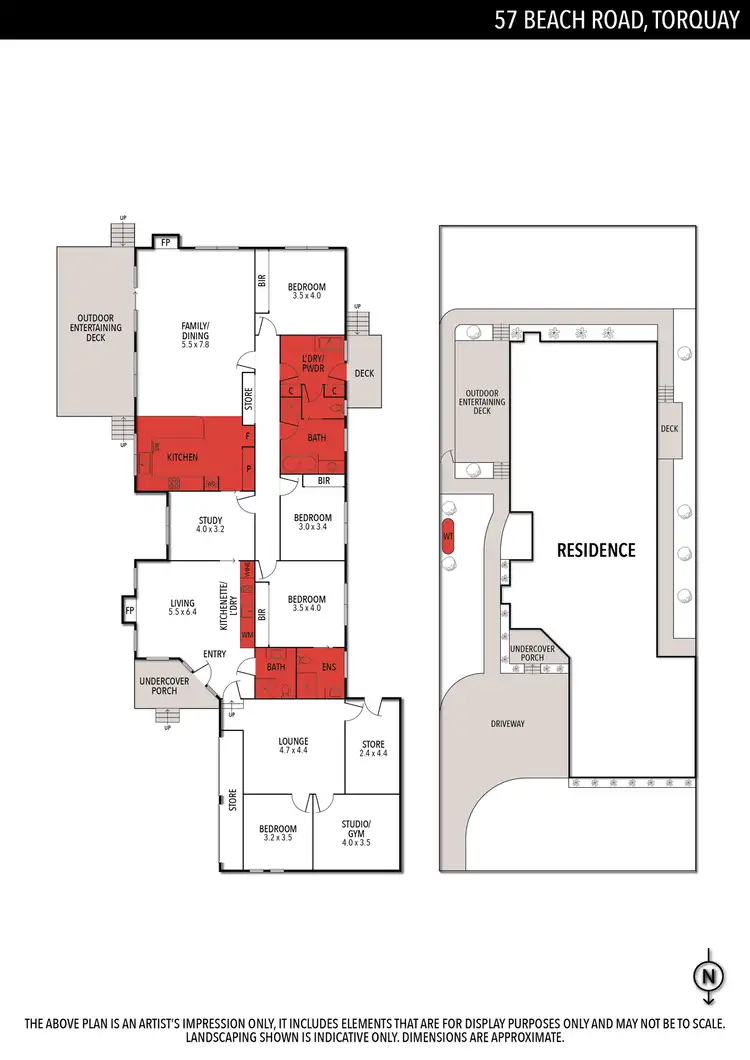 Floorplan of Homely house listing, 57 Beach Road, Torquay VIC 3228
