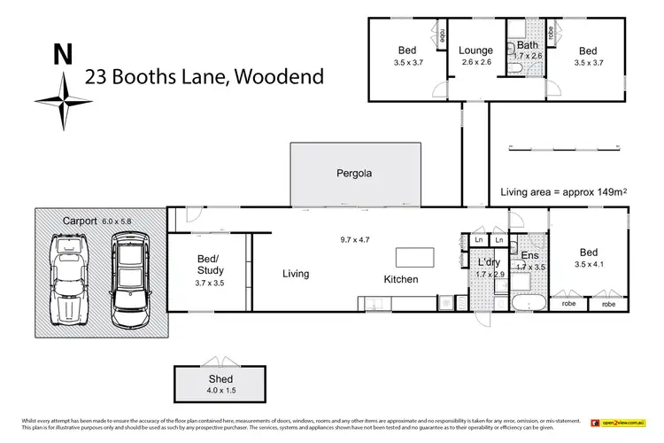 Floorplan of Homely house listing, 23 Booths Lane, Woodend VIC 3442