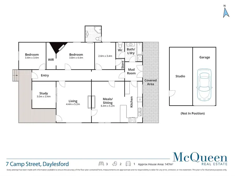 Floorplan of Homely house listing, 7 Camp Street, Daylesford VIC 3460