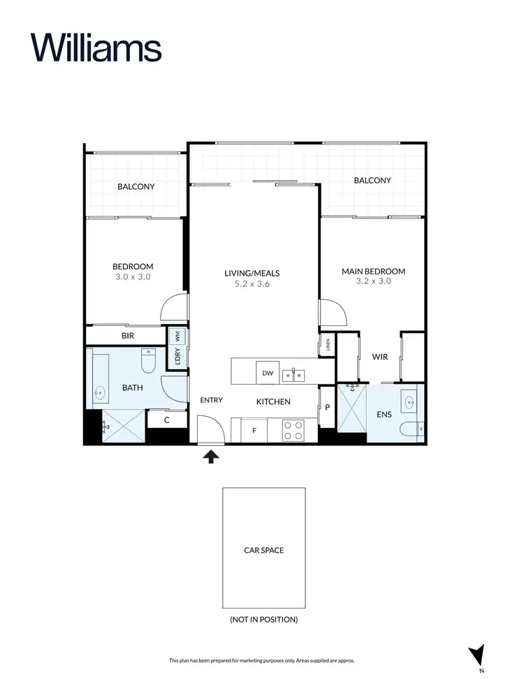 Floorplan of Homely apartment listing, 411/288 Adderley Street, West Melbourne VIC 3003