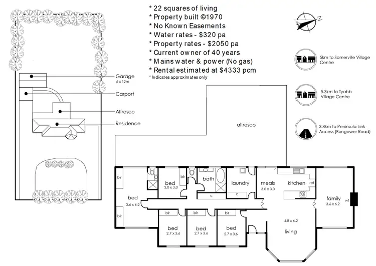 Floorplan of Homely house listing, 224 Coolart Road, Moorooduc VIC 3933