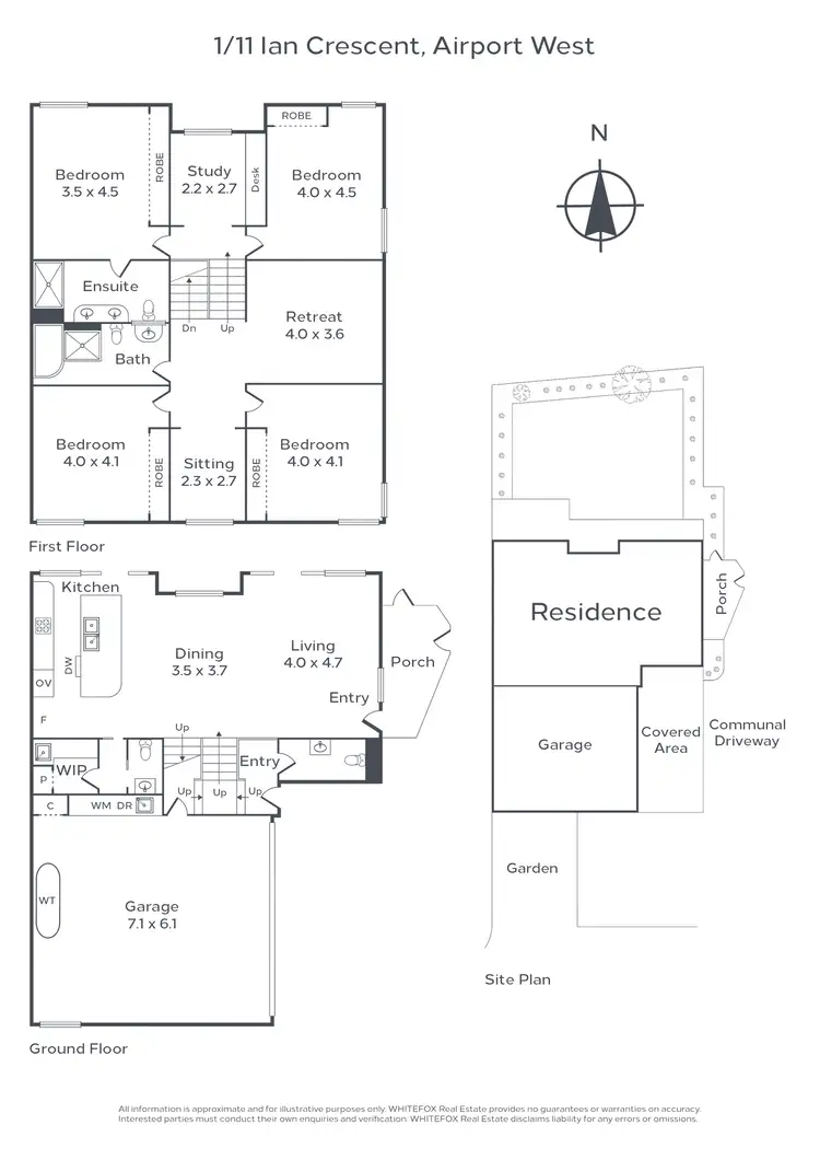 Floorplan of Homely townhouse listing, 1/11 Ian Crescent, Airport West VIC 3042