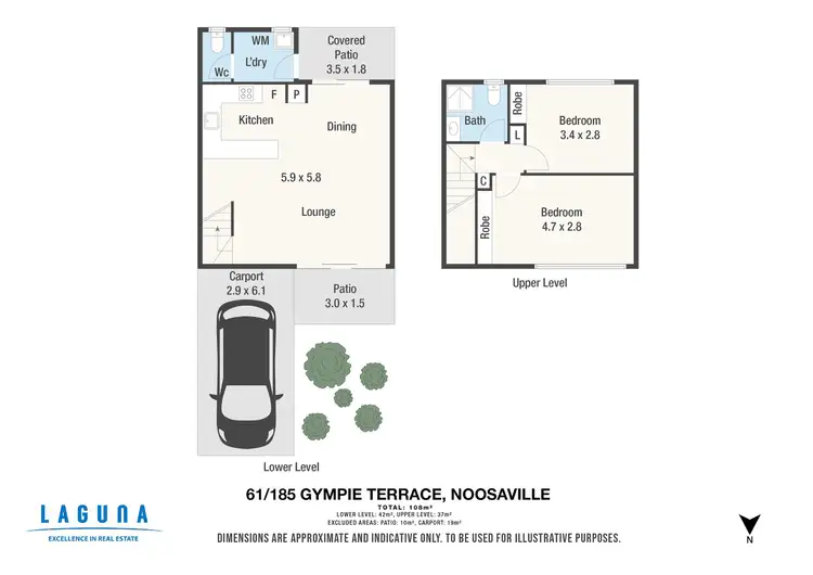 Floorplan of Homely unit listing, 61/185-187 Gympie Terrace, Noosaville QLD 4566