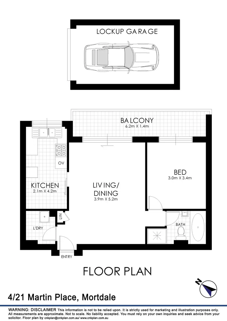 Floorplan of Homely apartment listing, 4/21-23 Martin Place, Mortdale NSW 2223