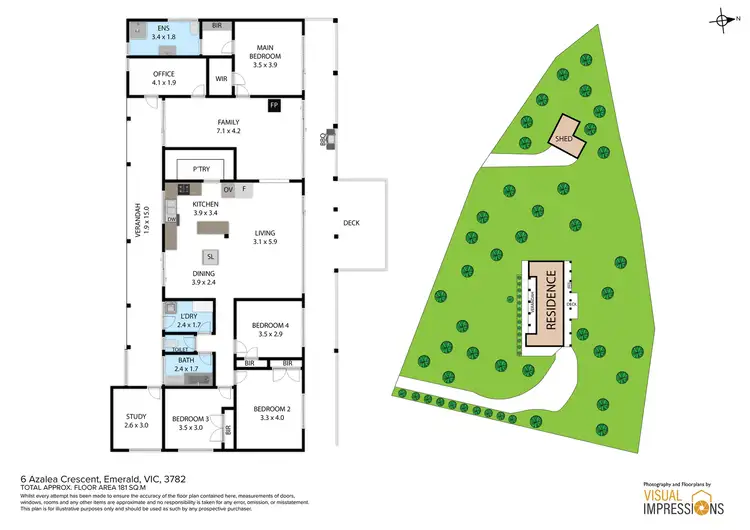 Floorplan of Homely house listing, 6 Azalea Crescent, Emerald VIC 3782