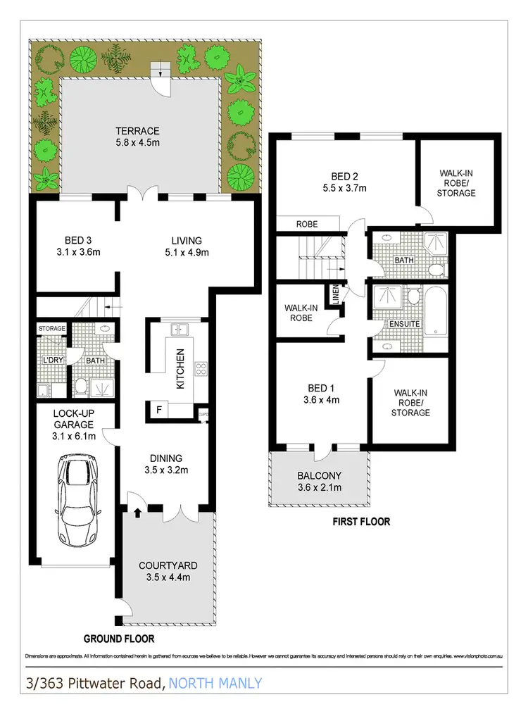 Floorplan of Homely house listing, 3/363 Pittwater Road, North Manly NSW 2100