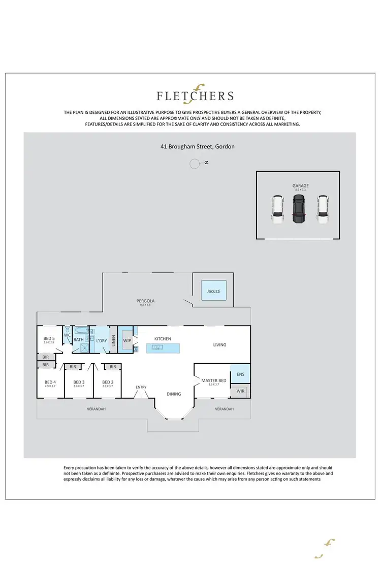 Floorplan of Homely house listing, 41 Brougham Street, Gordon VIC 3345