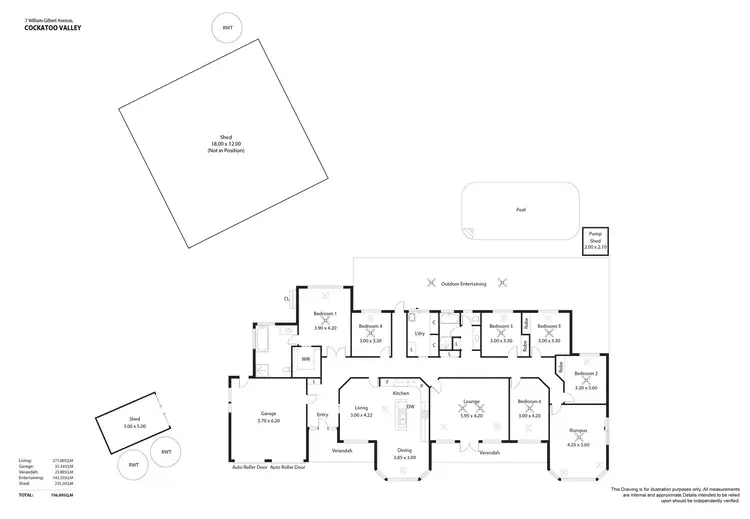 Floorplan of Homely house listing, 7 William Gilbert Avenue, Cockatoo Valley SA 5351