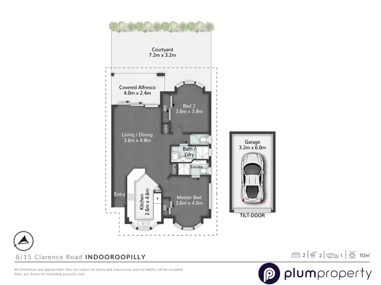Floorplan of Homely apartment listing, 8/15 Clarence Road, Indooroopilly QLD 4068