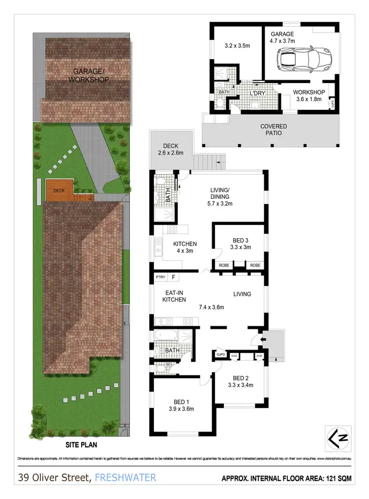 Floorplan of Homely house listing, 39 Oliver Street, Freshwater NSW 2096