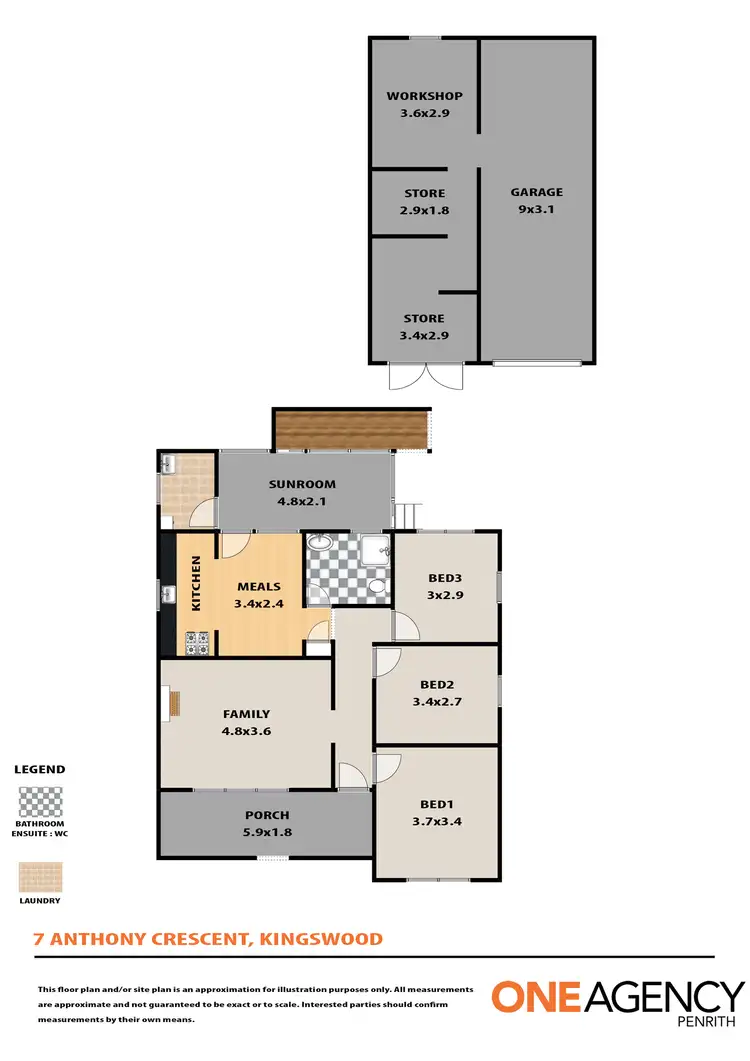 Floorplan of Homely house listing, 7 Anthony Crescent, Kingswood NSW 2747