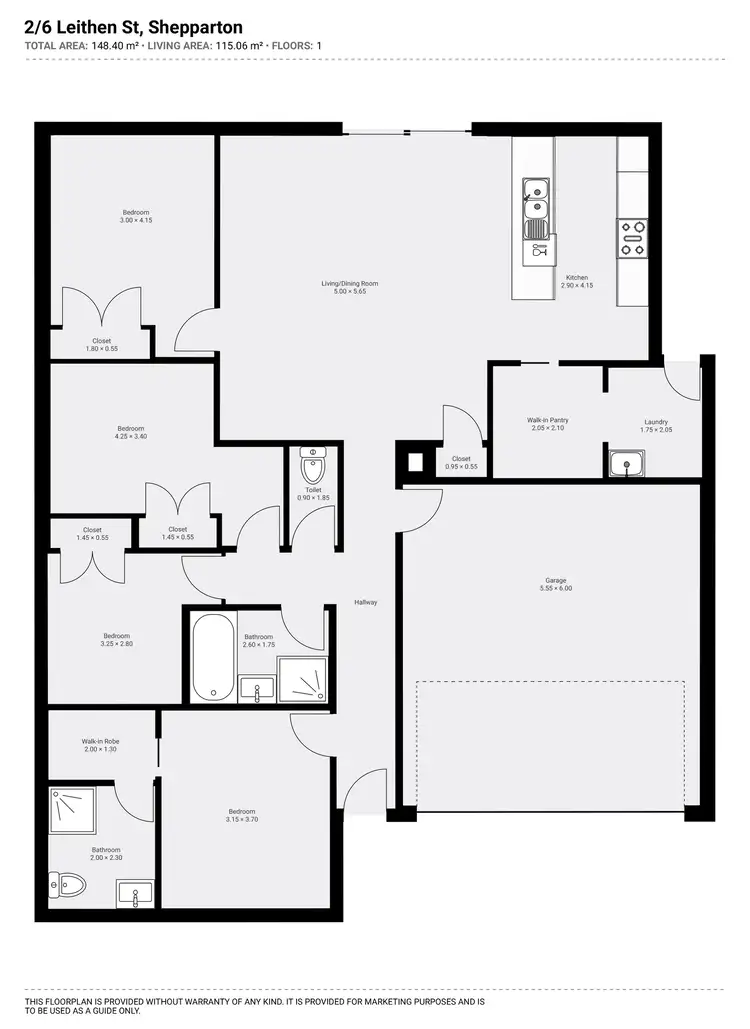 Floorplan of Homely house listing, 2/6 Leithen Street, Shepparton VIC 3630