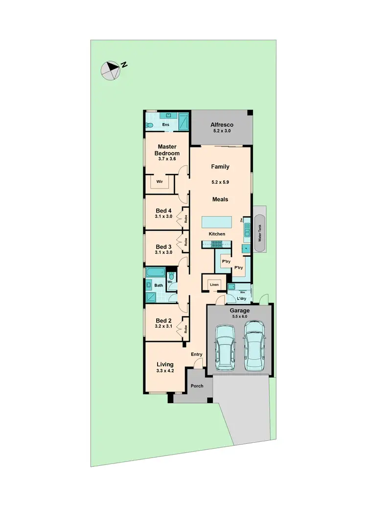 Floorplan of Homely house listing, 9 Poppy Drive, Wallan VIC 3756