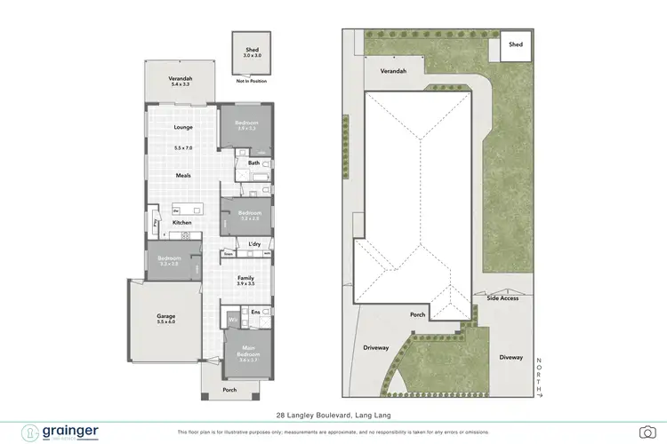 Floorplan of Homely house listing, 28 Langley Boulevard, Lang Lang VIC 3984
