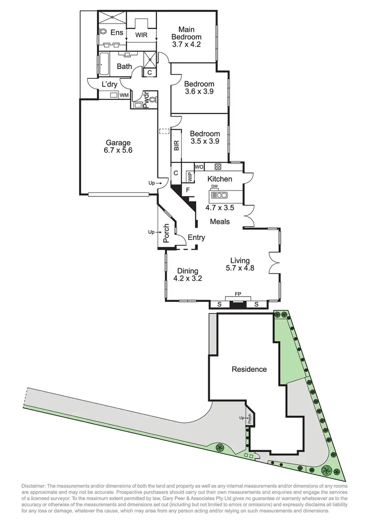 Floorplan of Homely townhouse listing, 2/25 Gladwyn Avenue, Bentleigh East VIC 3165