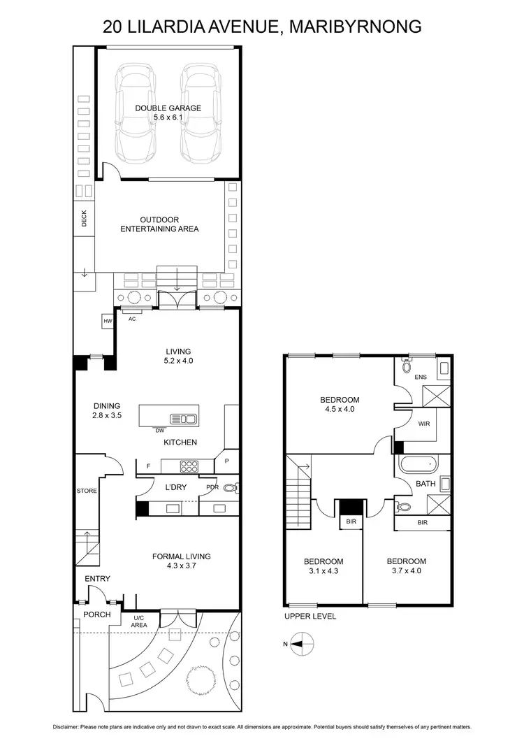 Floorplan of Homely house listing, 20 Lilardia Avenue, Maribyrnong VIC 3032