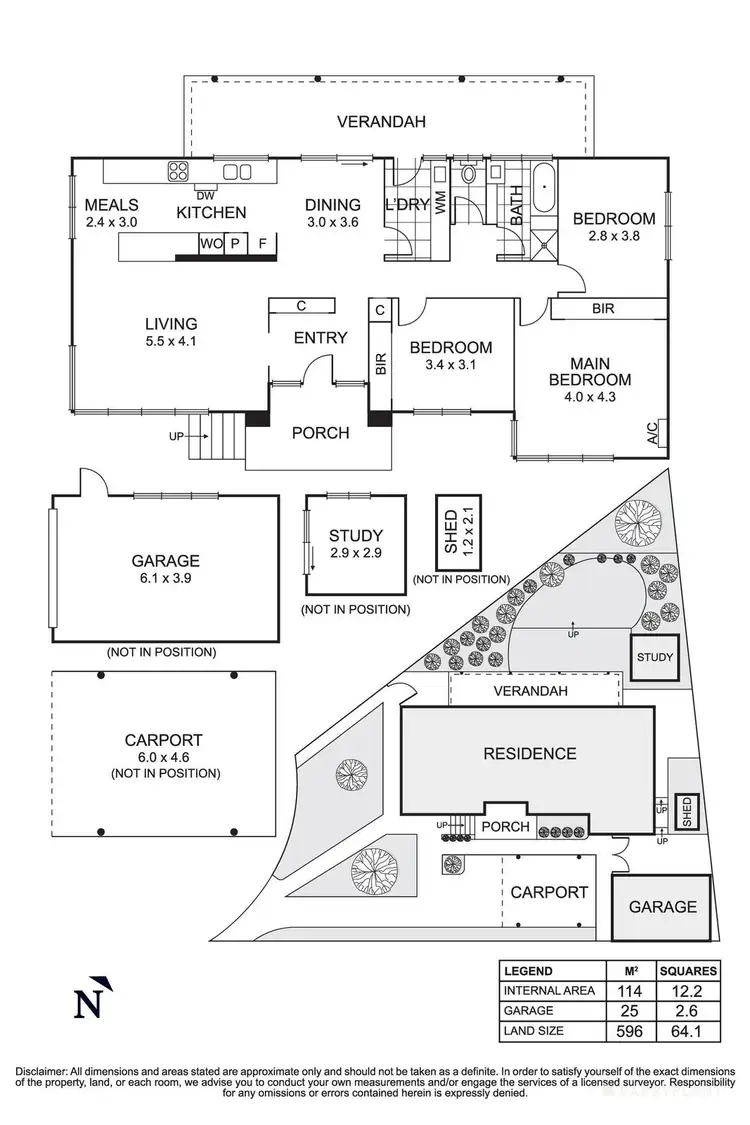 Floorplan of Homely house listing, 6 Kent Court, Bundoora VIC 3083