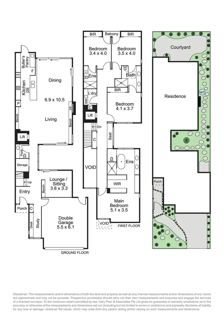Floorplan of Homely townhouse listing, 144 Sycamore Street, Caulfield South VIC 3162