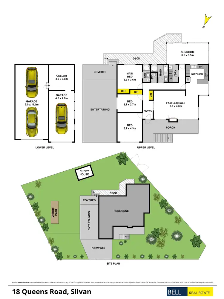 Floorplan of Homely house listing, 18 Queens Road, Silvan VIC 3795