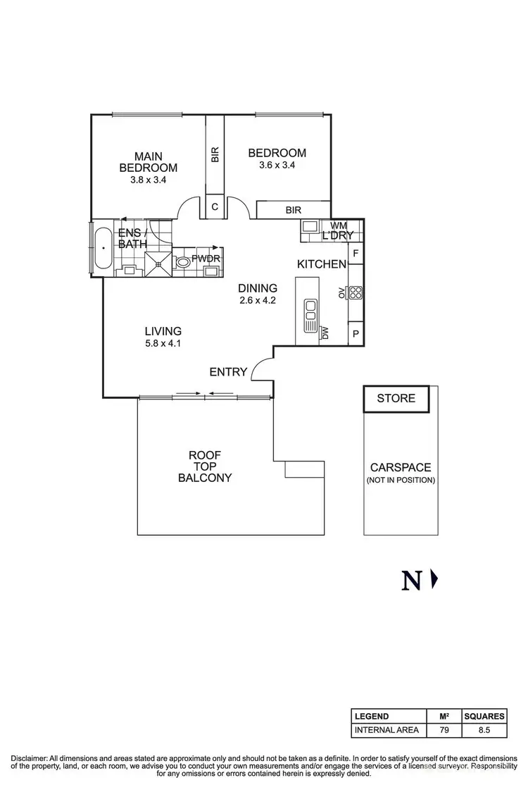 Floorplan of Homely apartment listing, 10/8 George Street, Doncaster East VIC 3109
