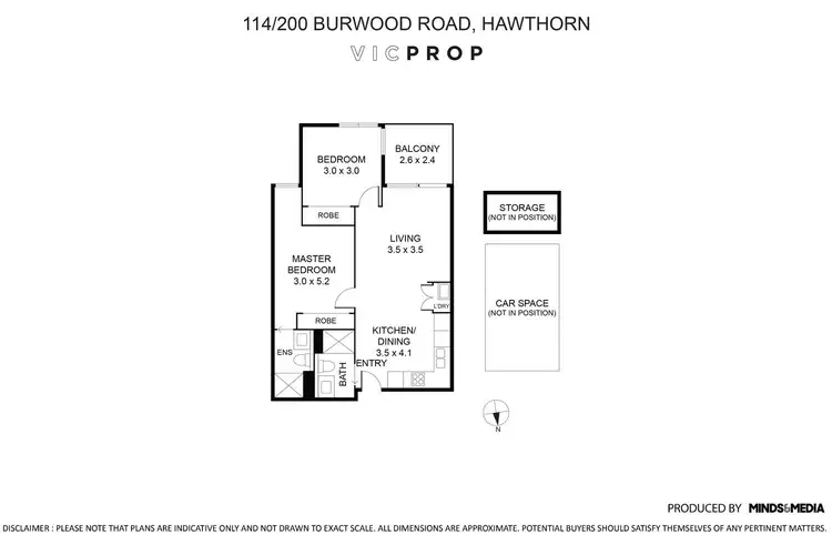 Floorplan of Homely apartment listing, 114/200 Burwood Road, Hawthorn VIC 3122