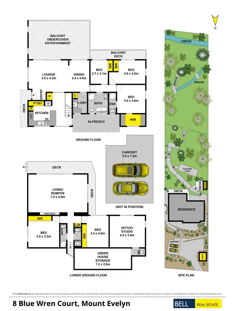 Floorplan of Homely house listing, 8 Blue Wren Court, Mount Evelyn VIC 3796