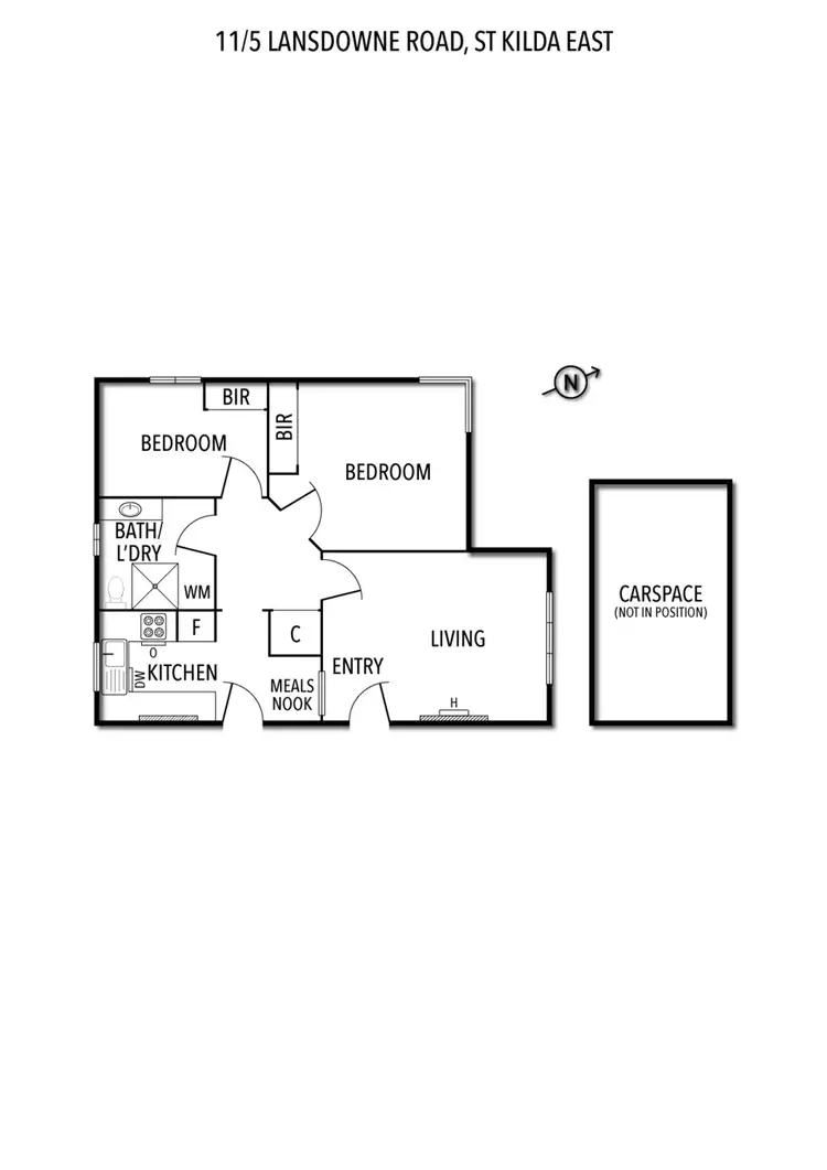Floorplan of Homely apartment listing, 11/5 Lansdowne Road, St Kilda East VIC 3183