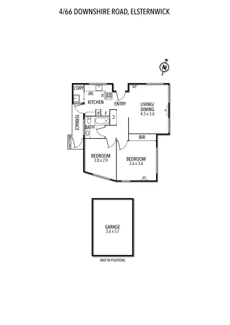 Floorplan of Homely apartment listing, 4/66 Downshire Road, Elsternwick VIC 3185