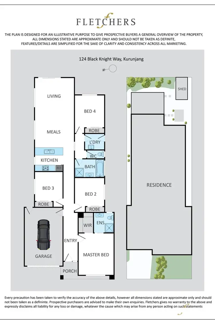 Floorplan of Homely house listing, 124 Black Knight Way, Kurunjang VIC 3337