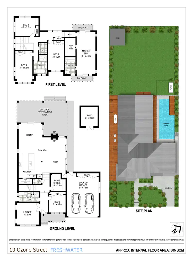 Floorplan of Homely house listing, 10 Ozone Street, Freshwater NSW 2096
