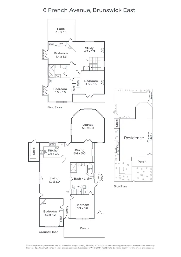 Floorplan of Homely house listing, 6 French Avenue, Brunswick East VIC 3057